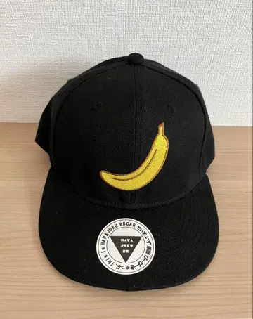 바나나 자수 블랙 캡 하라주쿠 BBCAP
