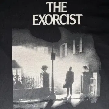 THE EXORCIST 반팔 티셔츠 무비 프린트 악마 호러 블랙