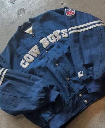 1649 90's NFL COWBOYS STARTER 바시티 자켓 2XL