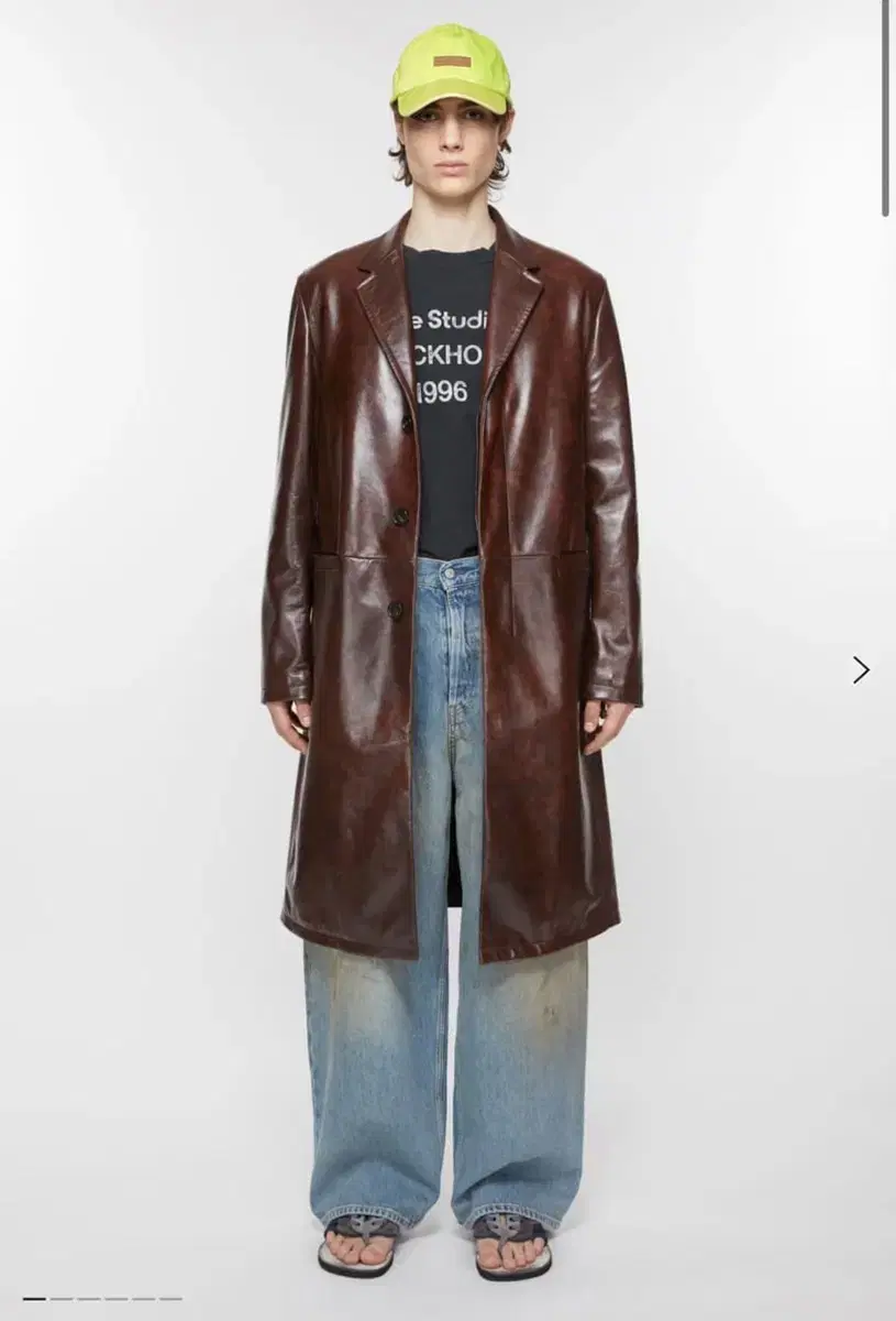 (New product) Acne Studio Leather Coat 48 size