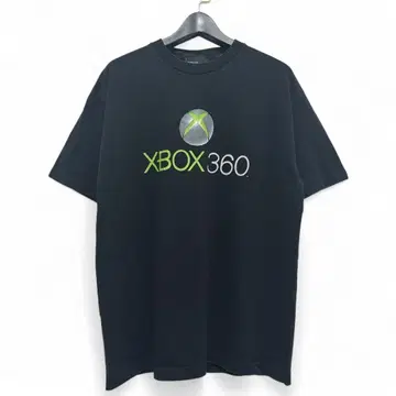 GAME 00s Xbox 360 로고 티셔츠 블랙 기업 구제 의류 653