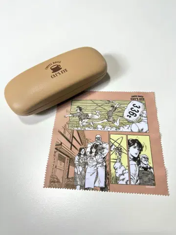 시티 헌터 인조 가죽 안경 케이스 클리너 크로스 포함