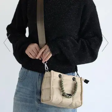 PECHINCHAR 퀼트 나일론 미니 백 퀼팅 숄더백