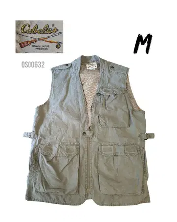 Cabela's 카벨라스 구제 의류 사파리 베스트 헌팅 베스트 M 베이지