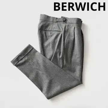 BERWICH 베르위치 스코틀랜드 울 사키 소니 2 플리츠 팬츠