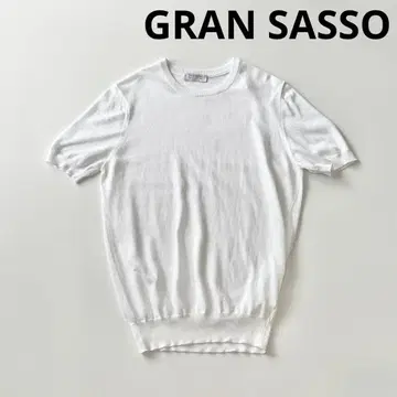 GRAN SASSO 그랑사쏘 프레쉬 코튼 크루넥 니트 T