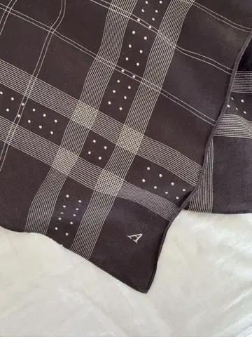 아나토미카 SELVEDGESATINSCARF 코튼 스카프 BROWN