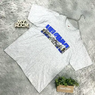 FRUIT OF THE LOOM 제 헬싱키 패턴 티셔츠 (L 사이즈)