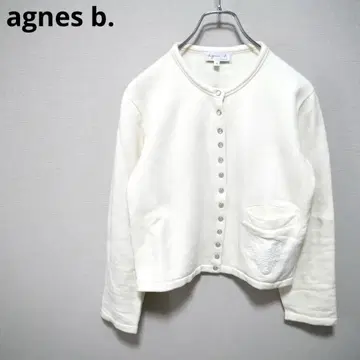 agnes b. 눈송이 자수 가디건 프레션