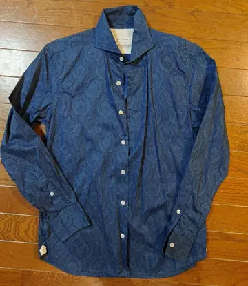 MEN'S MELROSE 네이비 페이즐리 셔츠