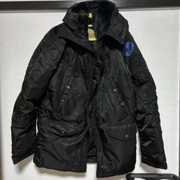아비렉스 A-8675 블랙 다운 자켓 M