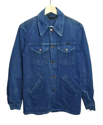 80년대 USA제 Wrangler 사이즈 36 이후 염색 데님 자켓