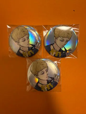 하이큐!! 점프 giga 메탈릭 캔뱃지 츠키시마 케이 3개