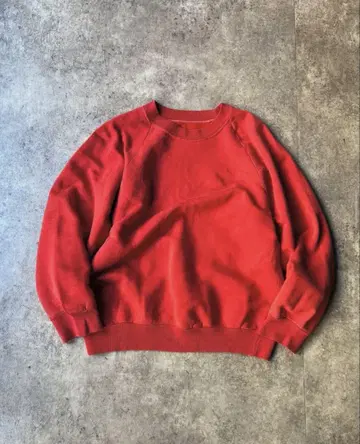 60s UNKNOWN 빈티지 맨투맨 레드
