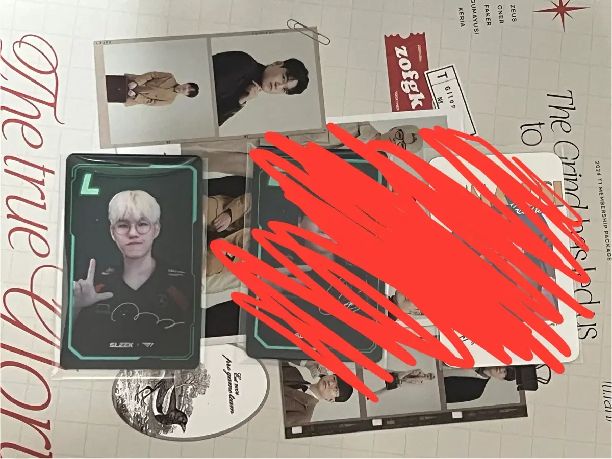 티원 슬릭 티셔츠 구마유시 오너 포카