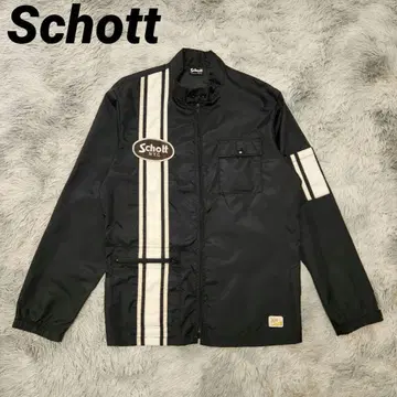 Schott 샷 나일론 자켓 라이더 자켓 레이싱 지