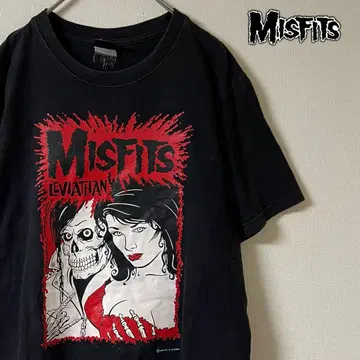 MISFITS WITH LEVIATHAN/밴 밴드 티셔츠/블랙