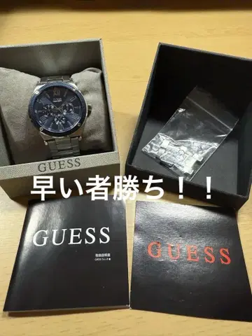 GUESS 손목시계 남성용 커렌트 남성용 블루 W0246G2