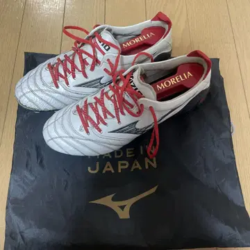 Mizuno Morelia 축구화 화이트/레드 24.0cm