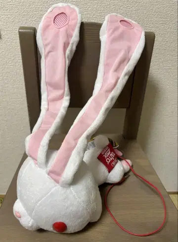 택 포함 범용 토끼 봉제 인형 스피커 화이트