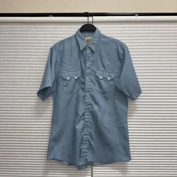 70s DEE SEE 웨스턴 셔츠 샴브레이 데님