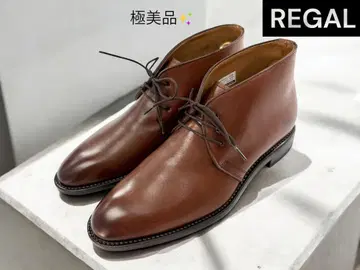 거의 미사용 리걸 처카 부츠|24.5cm|708R|굿이어|브라운
