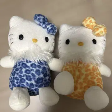 헬로키티 봉제 인형 레오파드 무늬 구하기 어려움 새상품급