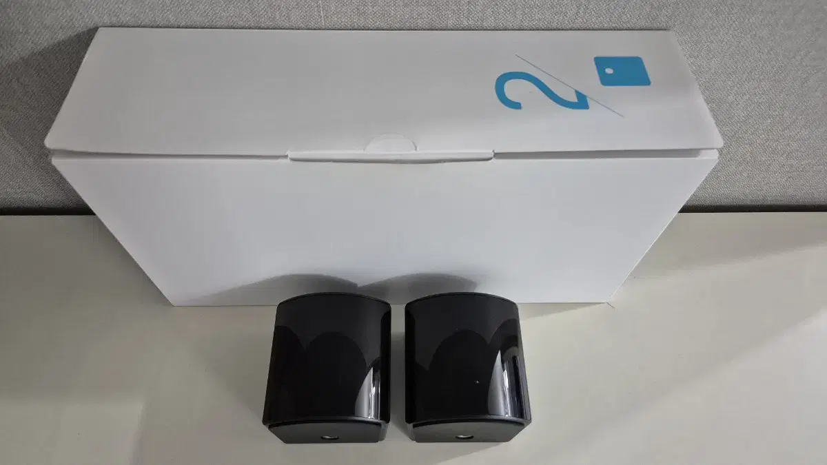 Two HTC Vive Base Station 2.0 units