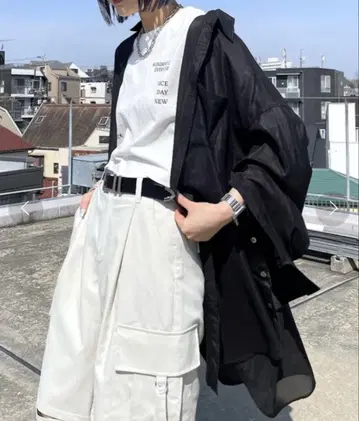 PAGEBOY 페이지 보이 시아토 루즈 셔츠 미사용 새상품 택 포함 블랙