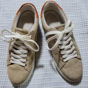 Bridget Birkin 베이지 천연 가죽 스웨이드 스니커즈