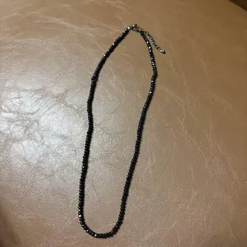 블랙 스피넬 목걸이 40cm