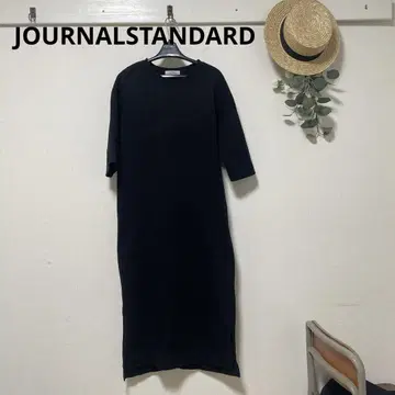 저널 스탠다드 롱 원피스 블랙