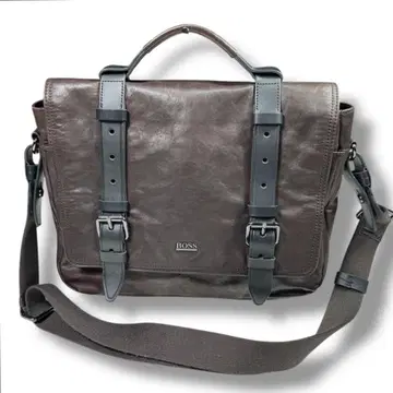 HUGO BOSS 휴고보스 올 가죽 메신저 백 숄더