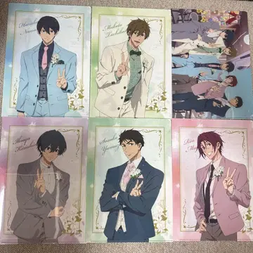 Free! 힐튼 콜라보 클리어 파일 세트
