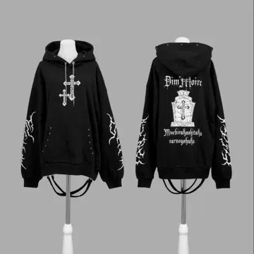 DimMoire 딤모어 Gothic BIG 후디 Black
