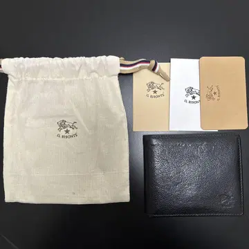 IL BISONTE 블랙 두겹 지갑