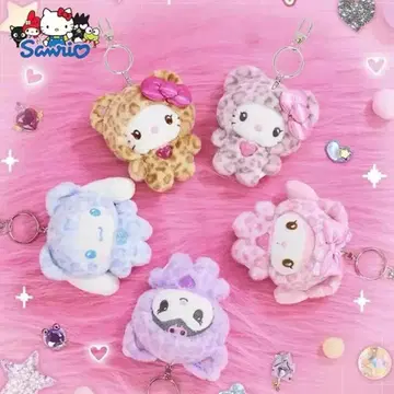 5종 세트 갸루 곰 헬로키티 산리오 봉제 인형 키링
