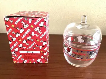 SNOOPY 캔디 포트 레트로 유리 캐니스터 사사키 유리