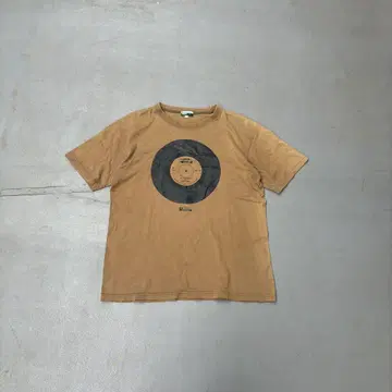 90s 폴스미스 청바지 레코드 우라하라 반팔 티셔츠 브라운