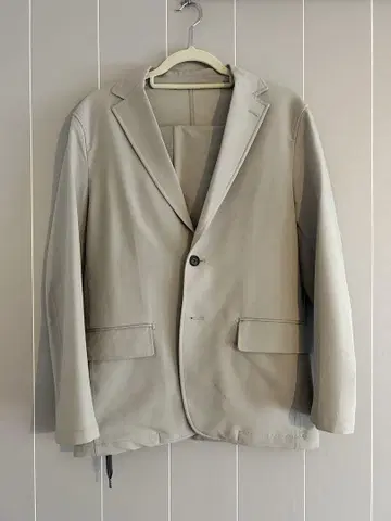 SUIT SQUARE. 자켓 & 팬츠 & 롱 T 셔츠 셋업