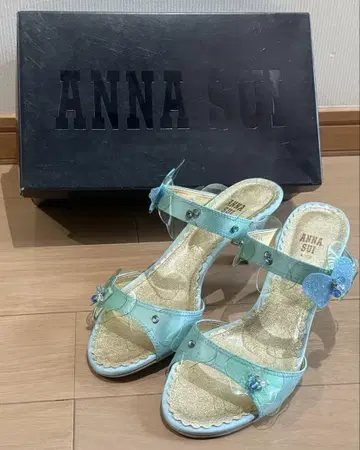 ANNA SUI 뮬 샌들 블루