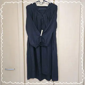 린넨 핸드메이드 세일러 카라 원피스