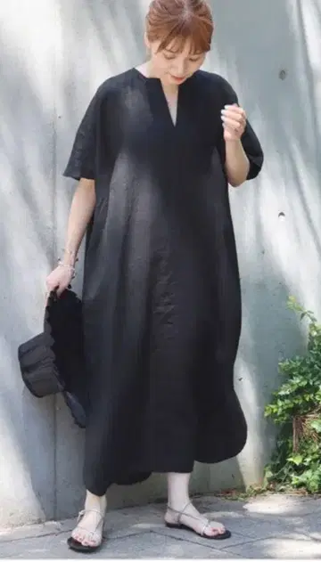 저널 스탠다드 린넨 카프탄 원피스 38 미사용 새상품