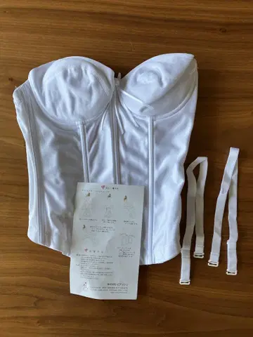BEFARNYTU 화이트 코르셋 D70