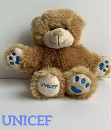유니세프 UNICEF 곰 곰 베어 봉제 인형 퍼펫