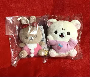 리락쿠마 테노리 봉제 인형 코리락쿠마 티셔츠 코코아 토끼 세트