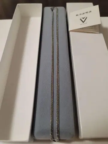 순수 플라티나 순pt 키헤이 6면 더블 체인 목걸이 50cm