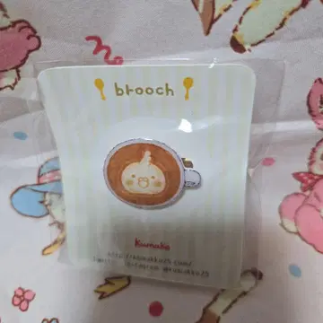 오카메인코 라떼 아트 브로치 kumako