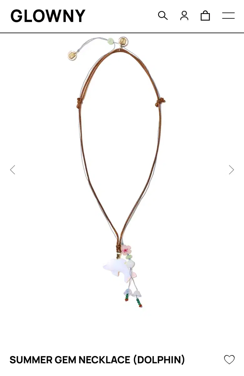 New) Glowny Summer Gem Necklace Blue