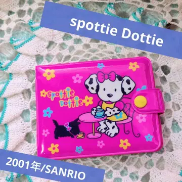 산리오/스포티도티/spottydottie/개/지갑/핑크/레트로